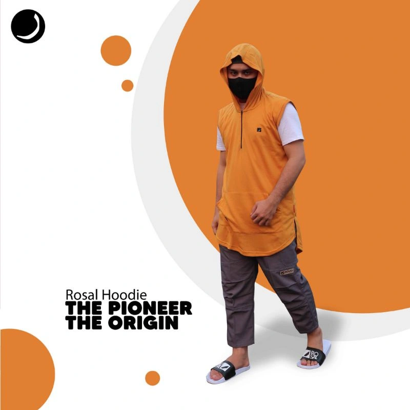 Rompi Shalat Hoodie ROSAL Pria Dewasa Ukuran M L XL 2XL 3XL