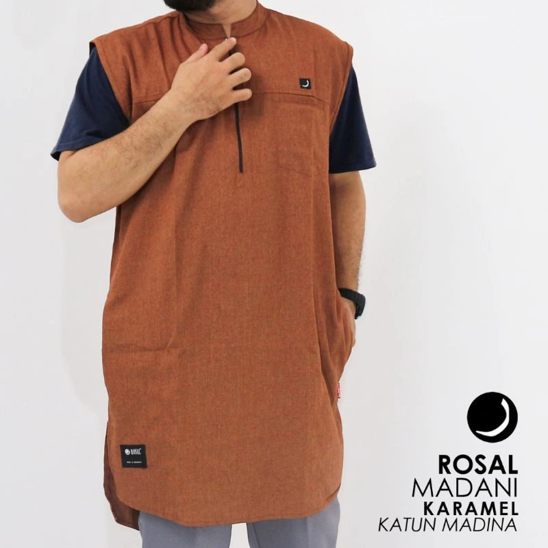 Rompi Shalat Madani ROSAL Pria Dewasa Premium Ukuran M L XL 2XL 3XL