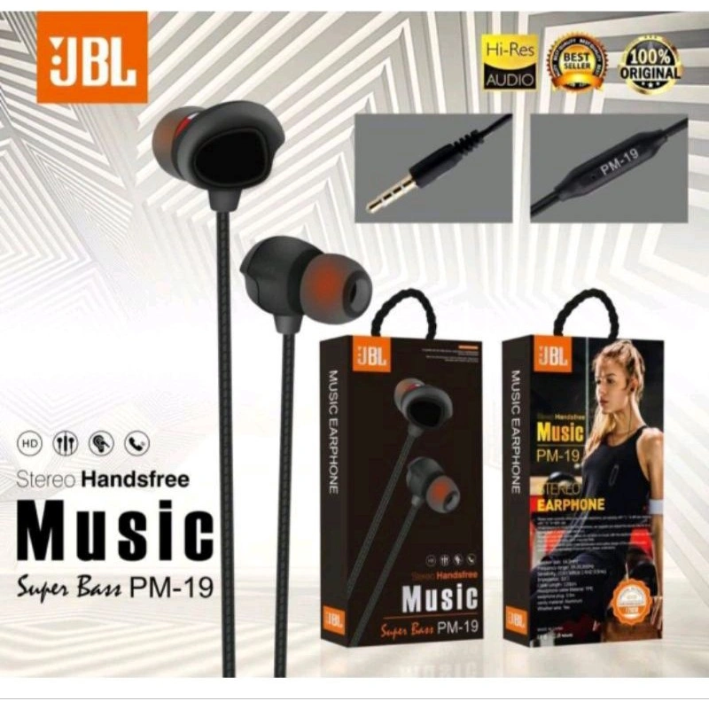 HEADSET/HEADSFRE HF JPM 19 EXTRA BASS JBL