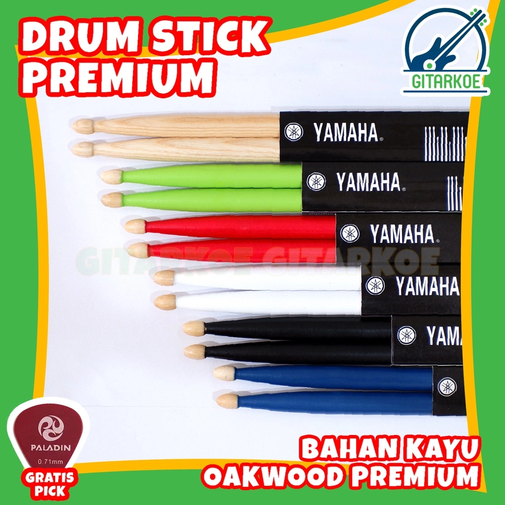 Stick Drum Import Ukuran 5A & 7A High Quality Material Oakwood