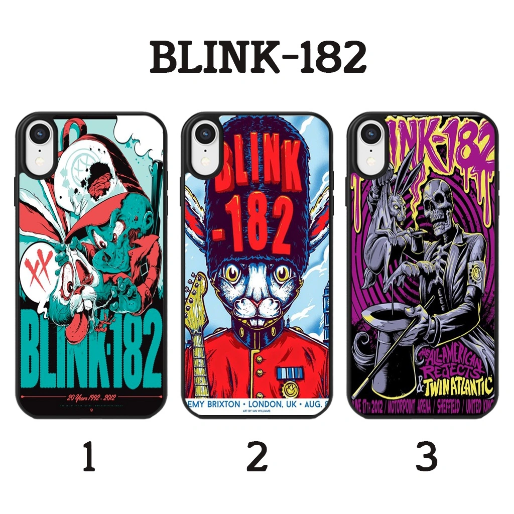 BLINK 182 - Softcase Glossy (BERGARANSI) Iphone samsung xiaomi redmi oppo vivo realme (Case Casing hp)