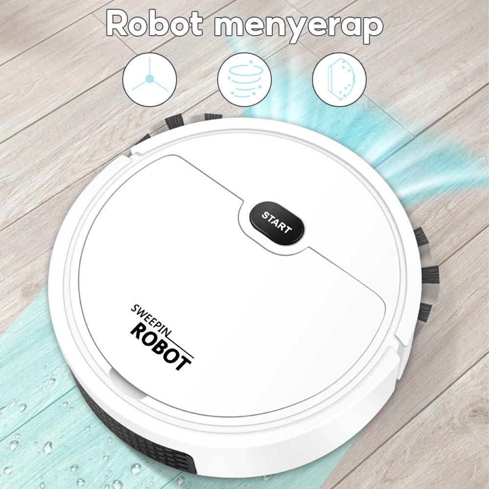 SMART SWEEPING ROBOT 5 IN 1 SAPU PENYEDOT DEBU PEL PEMBERSIH DEBU LANTAI ROBOT VACUUM CLEANER / penyedot debu rumah / robot sapu dan pel otomatis