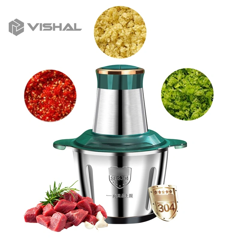VISHAL Blender Daging Chopper Meat Grinder Blender STAINLESS Hand Blender Press 2L Baja Tahan Ini Karat