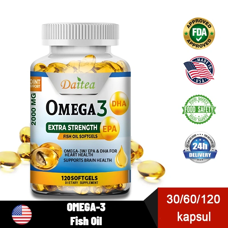 Omega3-Fish Oil, Supports Heart Health,2000 Mg, Rapid Release Capsules