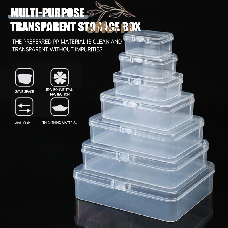 Plastic Storage Box Kotak Plastik PP Penyimpanan Kecil Serba Guna Kotak Perhiasan Manik Anting Bross