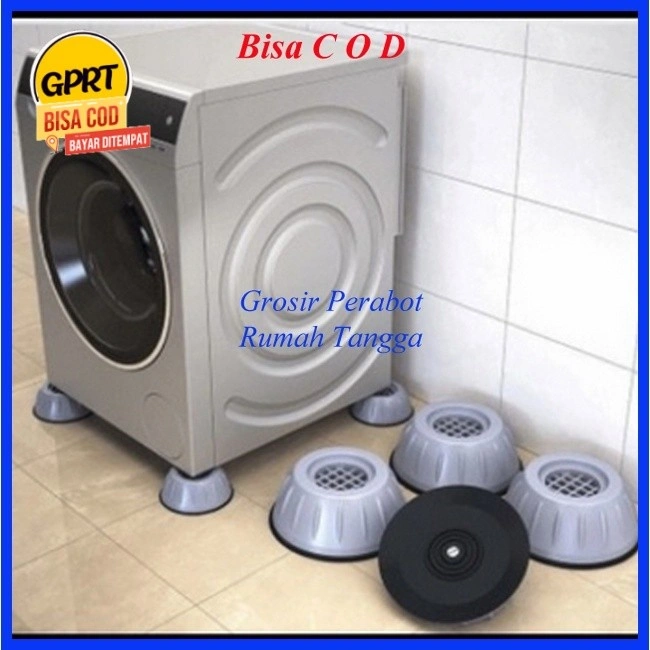 GPRT (1set=4pcs) Alas Mesin Cuci/Kulkas Anti Selip Peredam Getaran