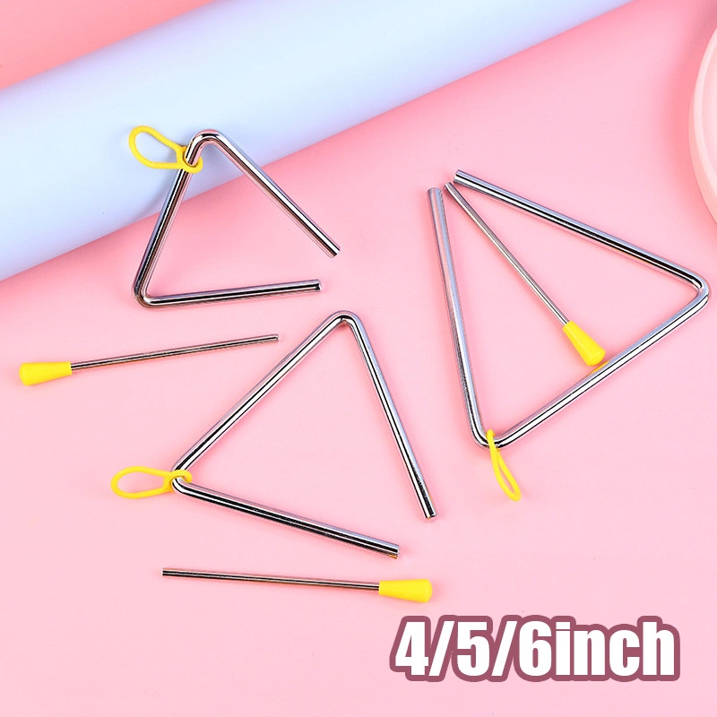 4 5 6 Inchi Alat Musik Alat Musik Instrument Triangle Percussion Musical Educational Instrument Triangle