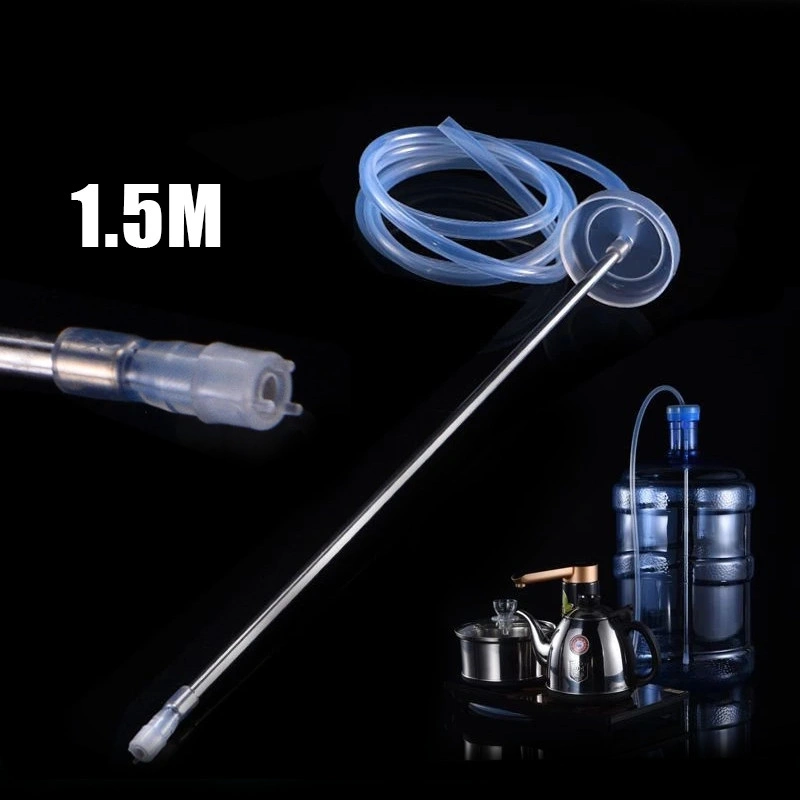 Selang Pompa Galon - 150cm, Foodgrade Stainless 304, Selang Silikon, Air Pompa Electrik