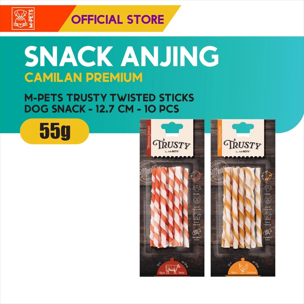 M-Pets Trusty Twisted Sticks Collection / Snack Anjing