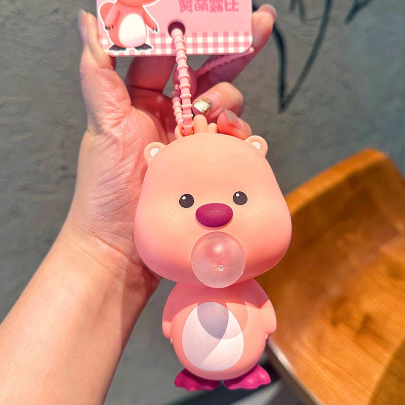Boneka Loopy Imut - Gantungan Tas & Kunci Squishy, Mainan Anti Stress untuk Cewek