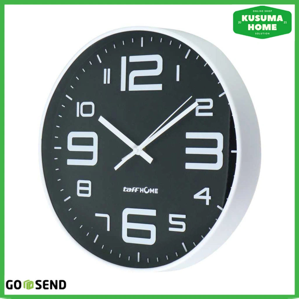 Jam Dinding Estetik Minimalis Modern Silent Sweep Diameter Besar Dekorasi Rumah Kamar Tidur Ruang Tamu Kantor Elegan