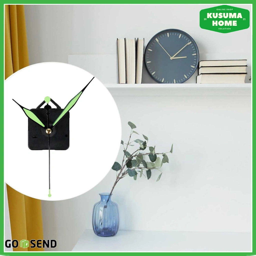 Mesin Jam Dinding DIY Silent Quartz Pengganti Jarum Lengkap Akurasi Tinggi Anti Berisik Baterai AA Mudah Dipasang Murah