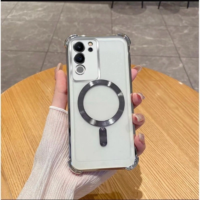 Soft Case Vivo V29E 5G / V29 5G Soft Case MagSafe magnet wireless plating Casing Cover