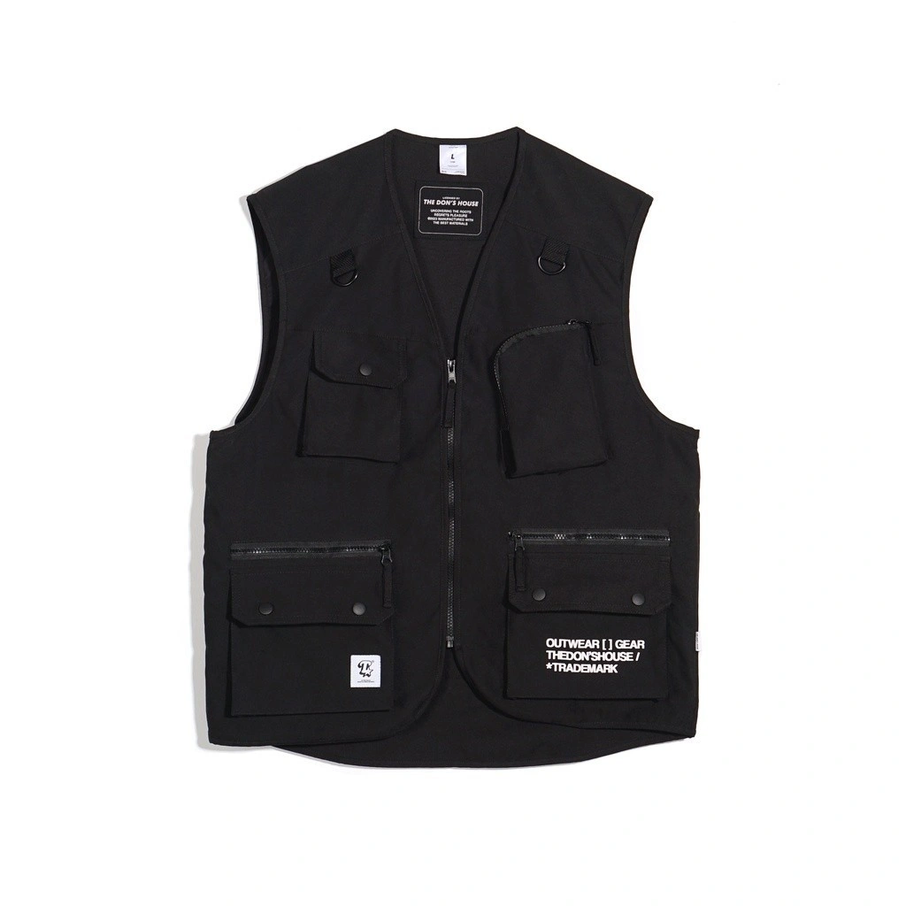 The Don's House VEST BASIC BLACK - Tactical Vest / Rompi Dada Motor Anti Angin Pria Wanita