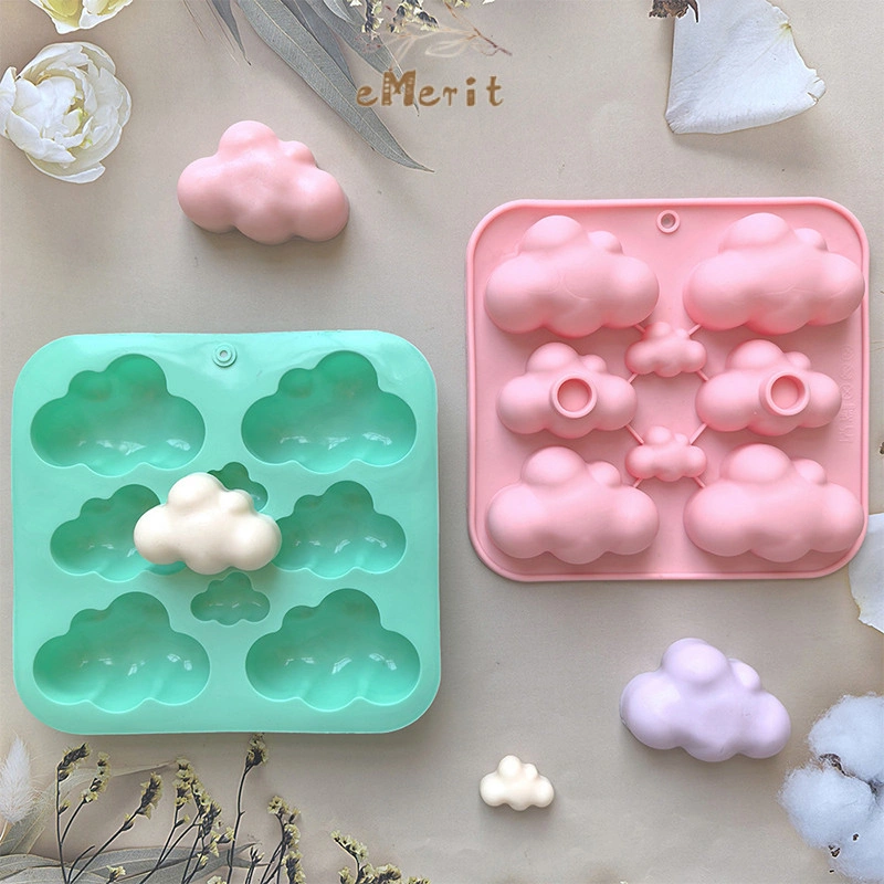 Cetakan Silikon Awan Cloud Silicone Mold Kue coklat pudding
