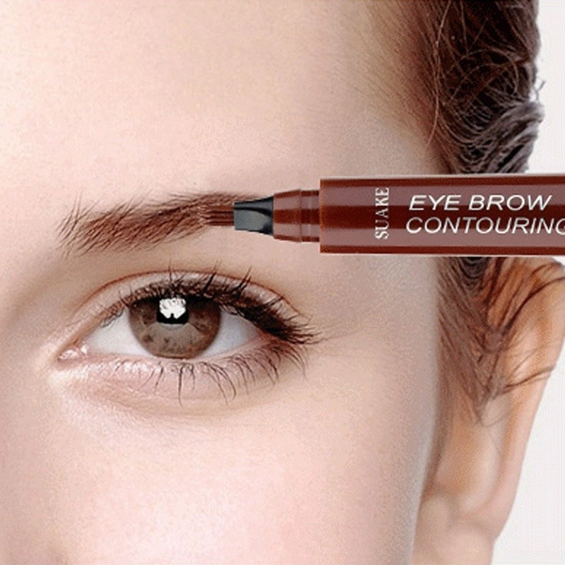 cod&ready ready Anti Air Dan Tahan Lama Pensil Alis Tint My 4 Tip Waterproof  Eyebrow Gel Tahan noda Cair Stik