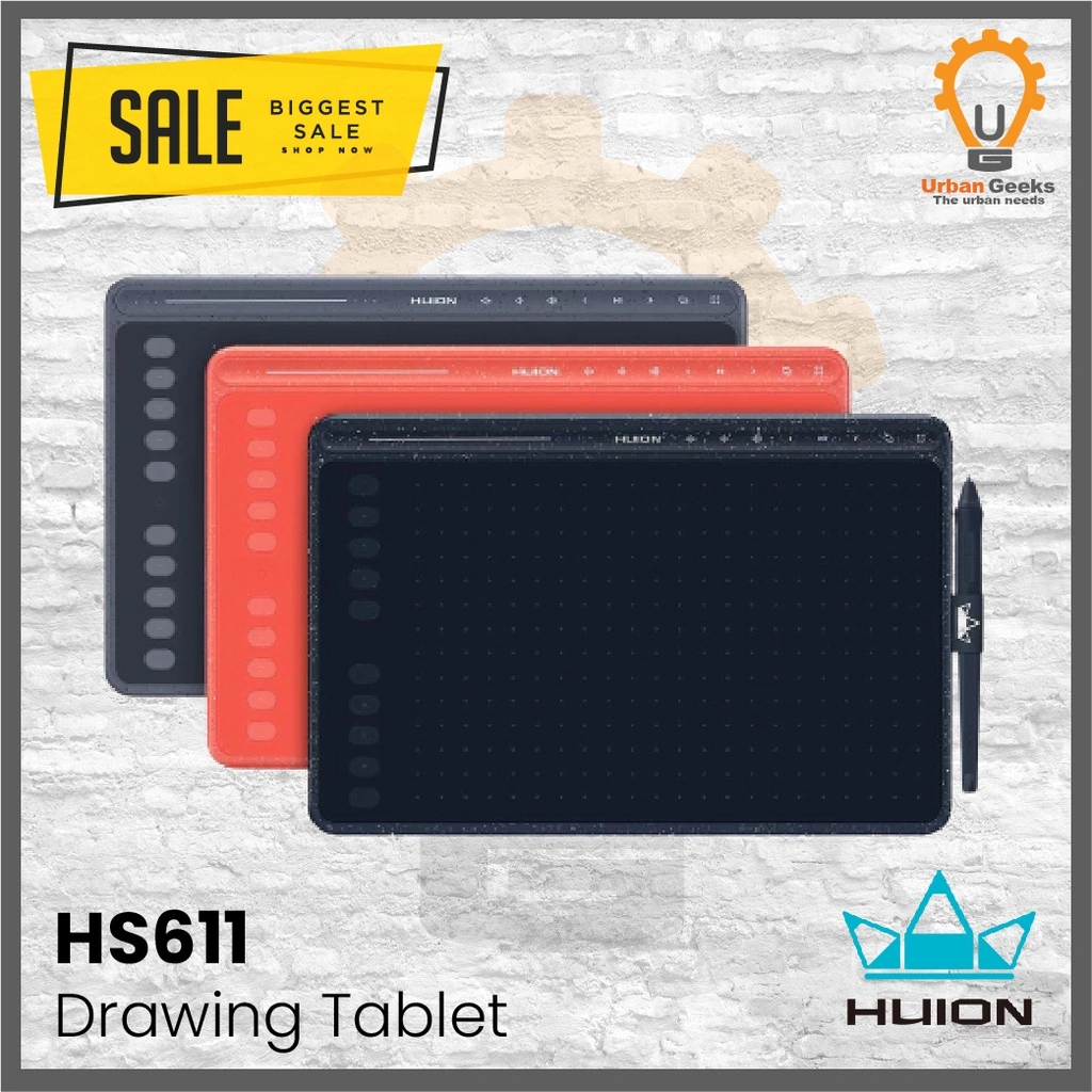 Huion HS611 Graphics Drawing Animasi Digital Pen Tablet Animation