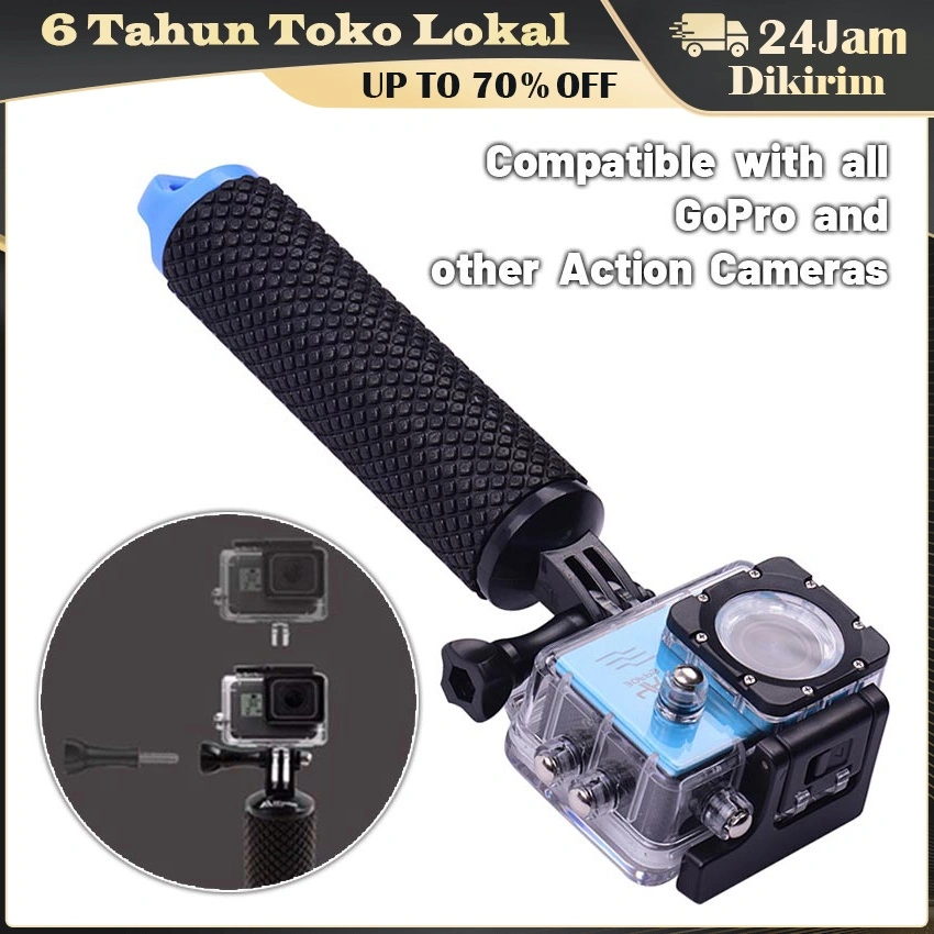 Floating Hand Grip Buoyancy Rod Untuk Gopro / Pegangan Tangan Mengapung Tiang Apung Monopod Untuk Kamera Aksi GoPro