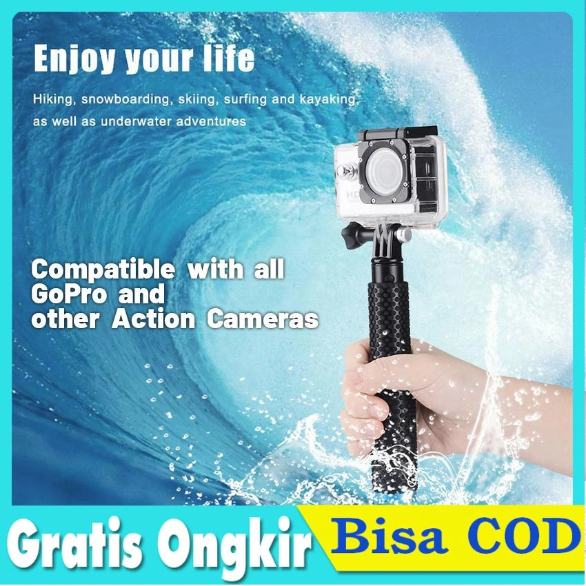 Monopod Akseosris Go Pro SJCAM YI Brica BPro Kogan Monopod Selfie Swimming Rod