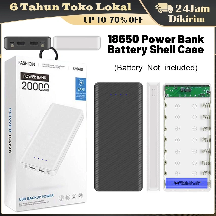 DIY Power Bank Case 8X18650 Baterai Case / Diy Modul Case Power Bank