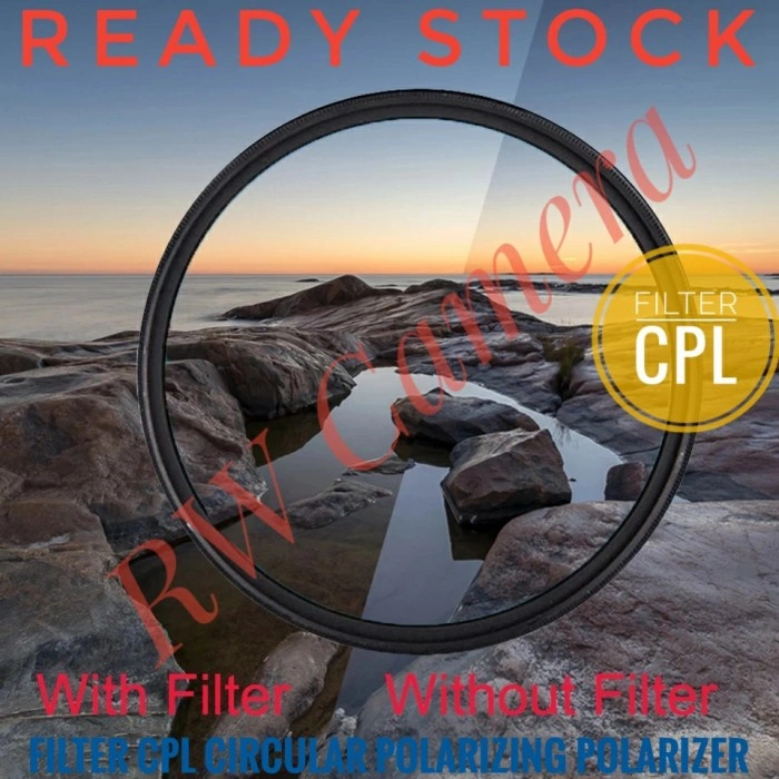 Filter CPL 77mm 77 mm Circular Polarizer Lensa Camera Kamera Landscape