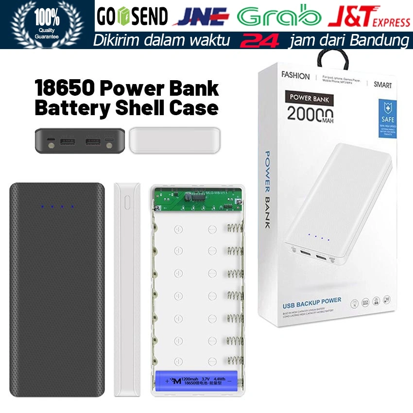 DIY Case Powerbank 8X 18650 Baterai / Casing Power Bank Dengan Daya Tampung Baterai 8 Cell