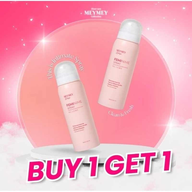 PROMO!!! Buy 1 Free 1 Mey Mey Feminine Spray Sahabat Area Kewanitaan