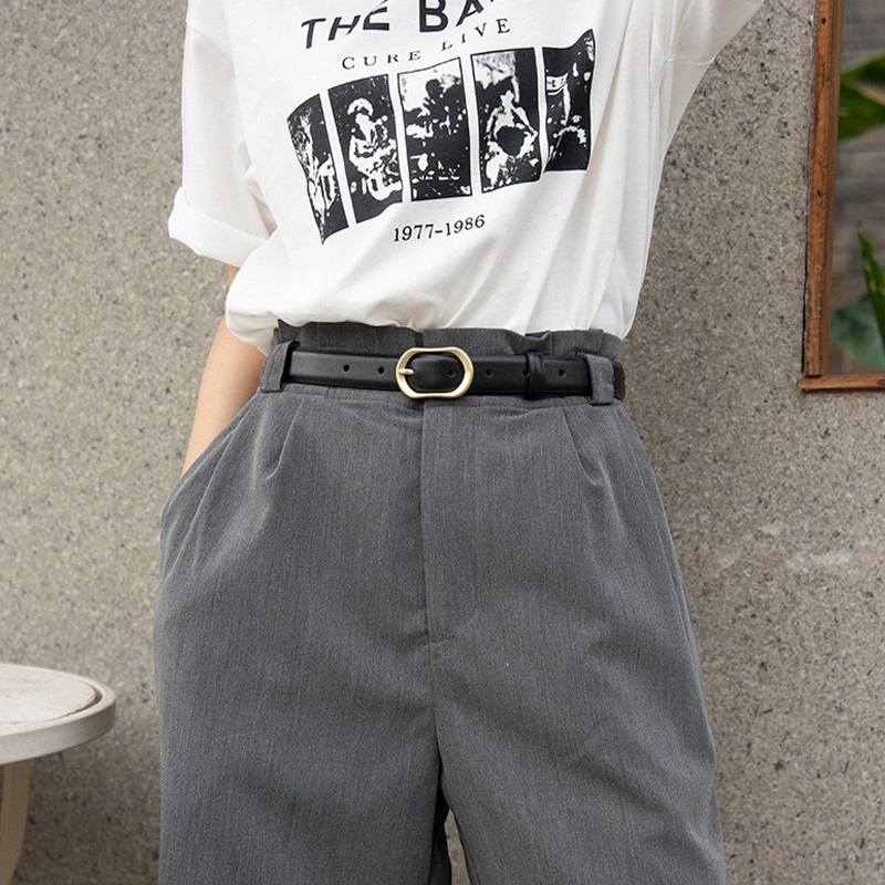 Gesper Wanita RIK Ikat Pinggang Gaya Retro Vintage Bahan PU Leather Trendy Woman Fashion Keren