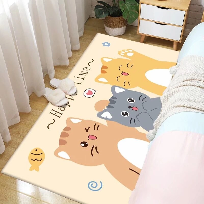 Sinar - Karpet Kamar Tidur Motif Hewan Kartun Lucu / Alas Bermain Anak / Custom - Anti Air / Anti Slip