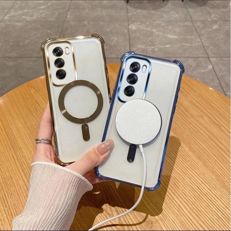 Case For Oppo / Reno 12 Pro 5G / Reno 13 5G / Reno 13F 5G / Reno 14 5G / Reno 14 Pro 5G / Reno 14 F 5G / A60 4G / A5 Pro / A6 Pro Soft Case MagSafe magnet wireless