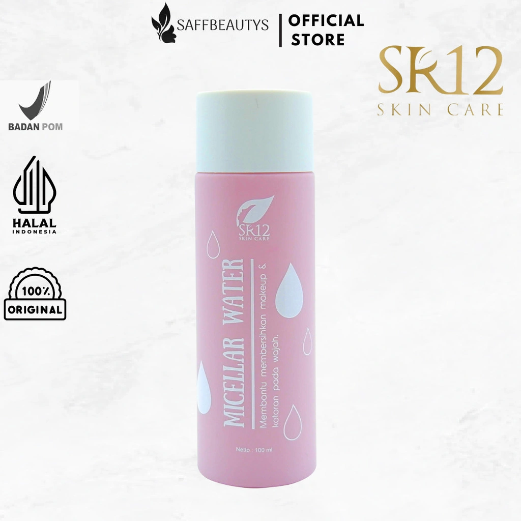 SR12 MICELLAR WATER / MELEMBABKAN WAJAH SECARA ALAMI BERSIH DAN SEGAR