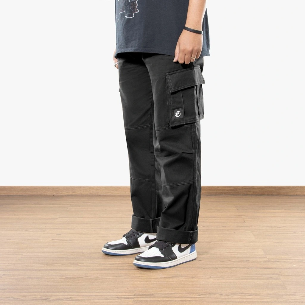Roofwell - Utero Black | Celana Cargo Panjang | Celana Twill Panjang | Cargo Pants | Celana Gunung Unisex |