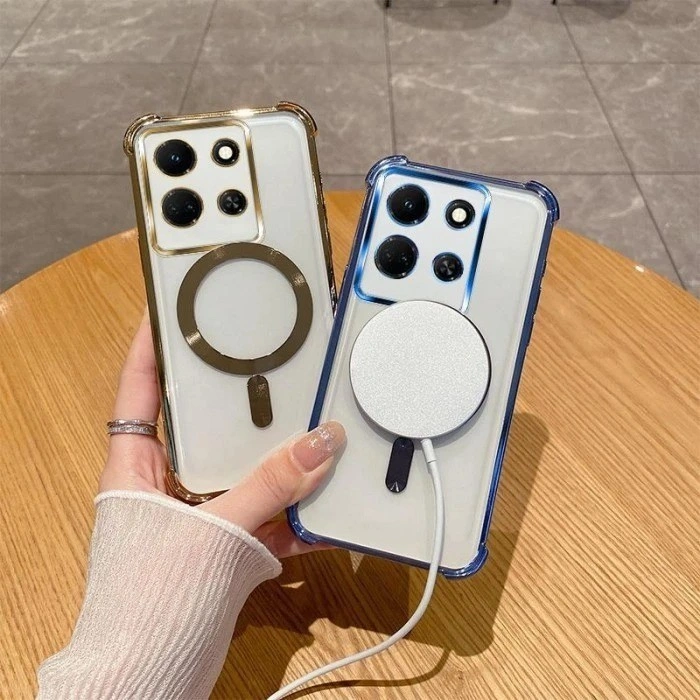 Infinix Note 40 Pro / Note 40 / Note 30 / Hot 50i / Hot 30 / Smart 9 Soft Case MAGSAFE magnet wireless plating Casing Cover