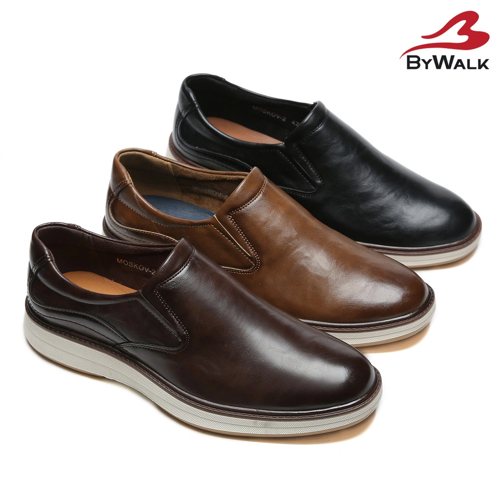 BYWALK MOSKOV2 Sepatu Pria Loafers Derby Casual Kerja Kantoran Slip On Flat Shoes