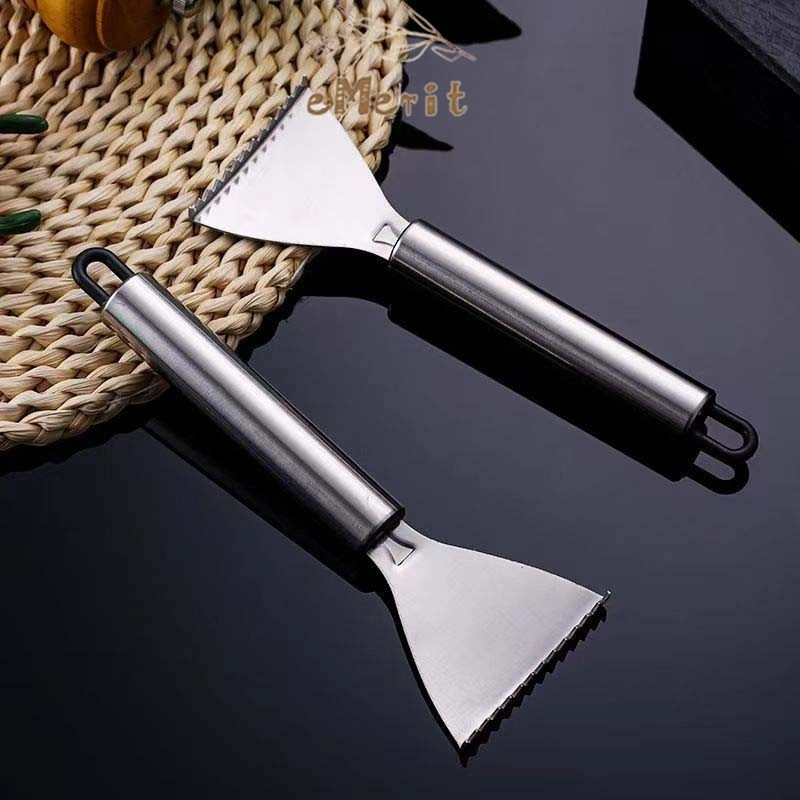 Alat Pembersih Pengupas Sisik Ikan Stainless Steel Anti Karat / Fish Scale Skin Remover Scraper / Pengupas Sisik Ikan