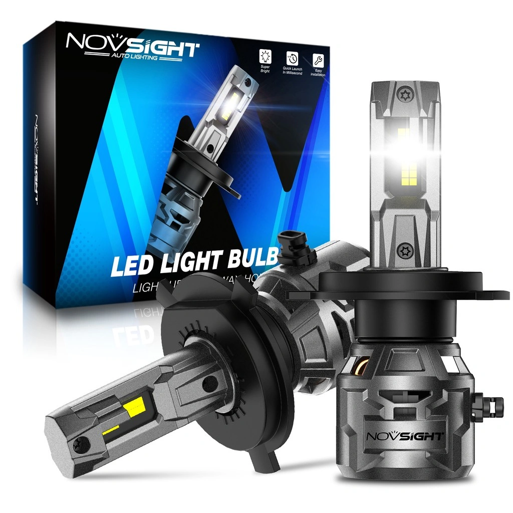 Novsight 2 Buah N81 80W/Pasang 18000LM Lampu Depan Mobil LED Lampu Kabut Plug & Play Kit Lampu Depan LED Lampu Depan Otomatis