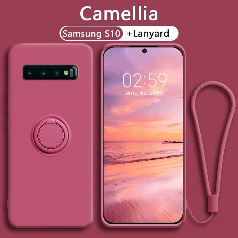 Case Samsung Galaxy S20 PLUS / S0 / S0 Ultra / S23 Ultra / S23 Plus / S24 Ultra / S21 Ultra Soft Case RING Casing Cover Stand Magnet Holder Silikon