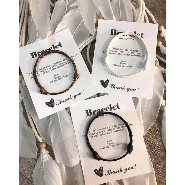 Gelang Vintage Polos Minimalis Model Korea Simpel