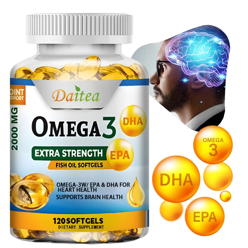 Suplemen minyak ikan Daitea Omega 3 dengan trigliserida untuk mendukung kesehatan jantung dan pembuluh darah, kesehatan sendi, fungsi otak, dan kesehatan sistem kekebalan tubuh