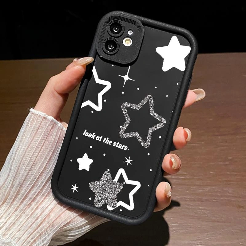 Soft Case For Realme 5 5i 5s Note 60 2 Pro 6i 7i 12 Lite 12X 5G Naroz 70x 20 20A 30A 50A Prime 50i N53 N55 U1 Silicone TPU Lens Protective Simple Bintang Cassing Hp