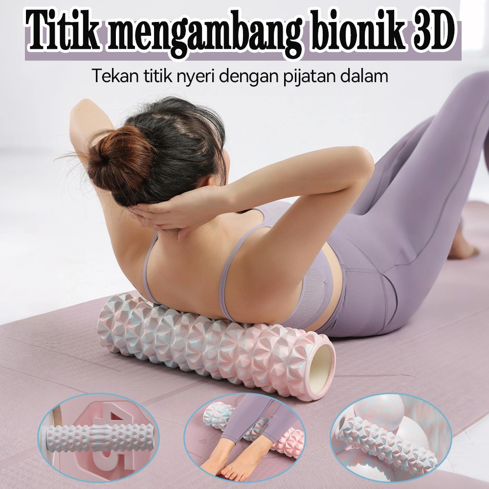 Alat Roller Pria Foam Gym Olahraga Rumble Wanita Yoga Senam Pilates Massage Fitness