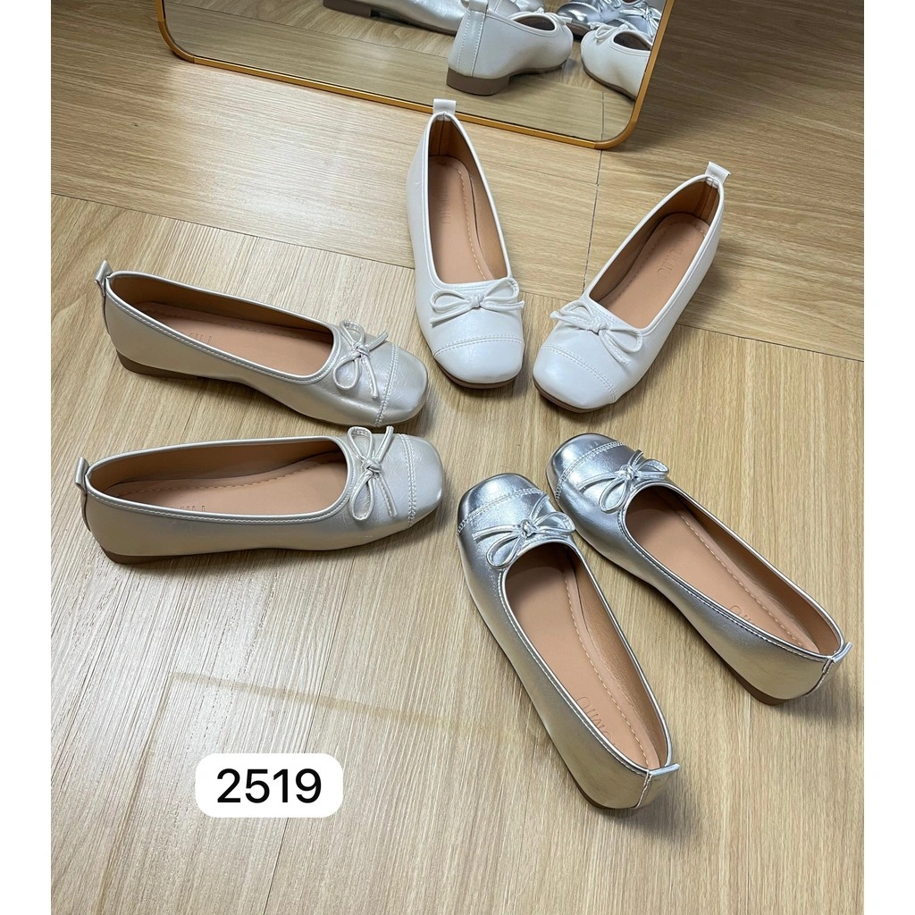 CF 2519 Sandal Wanita Ballet Flats Ballerina Ribbon Flatshoes Fashion 1,5cm With Box BISA COD