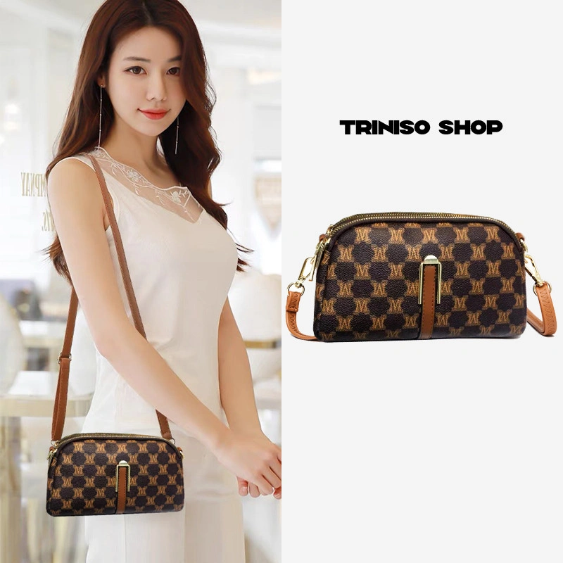 MAHBHELI.ya Tas Selempang Kulit Wanita Dompet Hp Cewek Rantai Luxury Mini Bag Tas Buat HP Dan Dompet Wanita