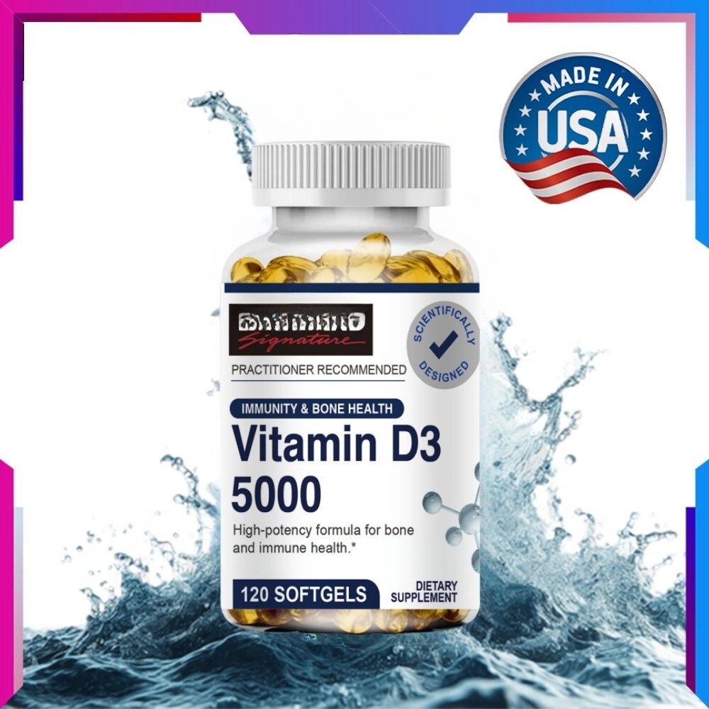 KIRKLAND Vitamin D3 5000 - for Immune Support, Bone Health & Heart Health - High Potency Vitamin D Capsules