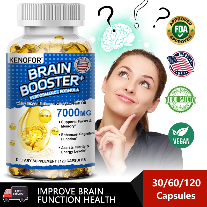 Asam Lemak Omega 3 dengan Ekstrak Ginkgo Biloba untuk Penguatan Otak, Dukungan Jantung dan Sendi