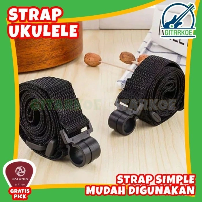 Strap Ukulele Gitarlele Guitalele / Sabuk Ukulele / Tali Ukulele