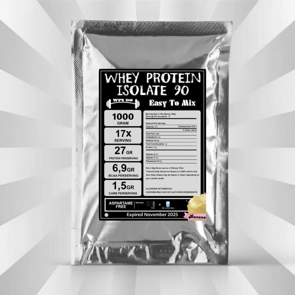 Banana / Pisang beli 3 gratis 1 Diet Efektif KETO WPI 90 Whey Protein Isolate 500gr susu OCD DEBM fitness ketogenic bcaa diet