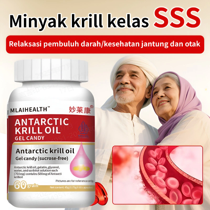 [COD]Kapsul Minyak Krill Antartika/Suplemen Nutrisi Kaya Fosfor Untuk Kesehatan Kardiovaskular Dan Sendi/Astaxanthin Omega-3 Pelindung Dengan Sifat Antioksidan/Minyak Krill/kapsul Minyak Krill Antartika/astaxanthin Yang Diformulasikan
