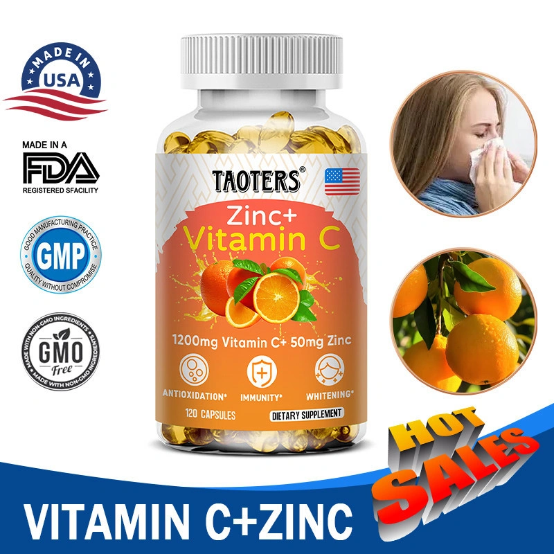 Supplement zinc + vitamin C, support immune system, vitality, whitening, support metabolic function