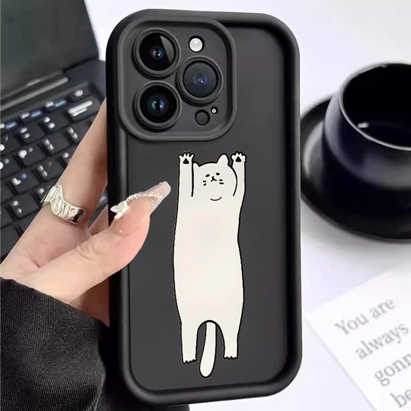 Casing Hp  For Redmi 10A 10A Sport 10C 10X 4G 11A 12 4G 12C 9 Activ 9 9 Prime 9A 9AT 9A Sport 9C 9C NFC 9T 9 Power 9i 9i Sport A1 A2 A3 K60 K60 Ultra Silikon Lucu Monster Kucing Penutup Lensa Penuh C